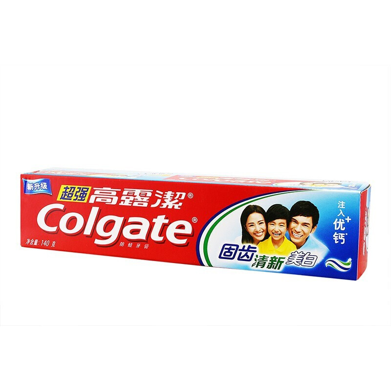 高露洁(Colgate)超强固齿 清新美白牙膏140g
