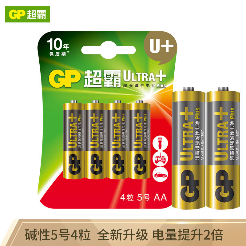 超霸(GP)GP24A-2IL4碱性电池7号4节装