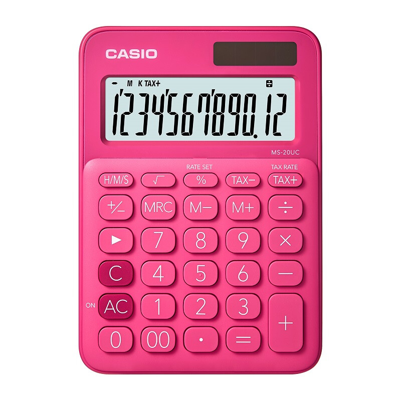 卡西欧(CASIO)MS-20UC(红色)少女计算器