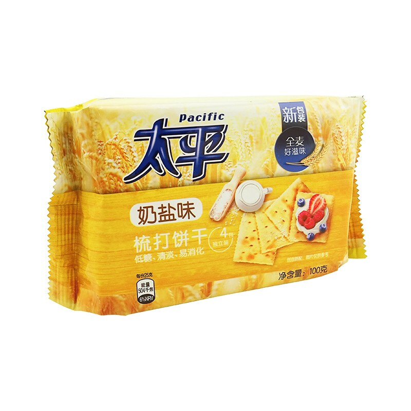 太平(Pacific)苏打饼干 奶盐味100g