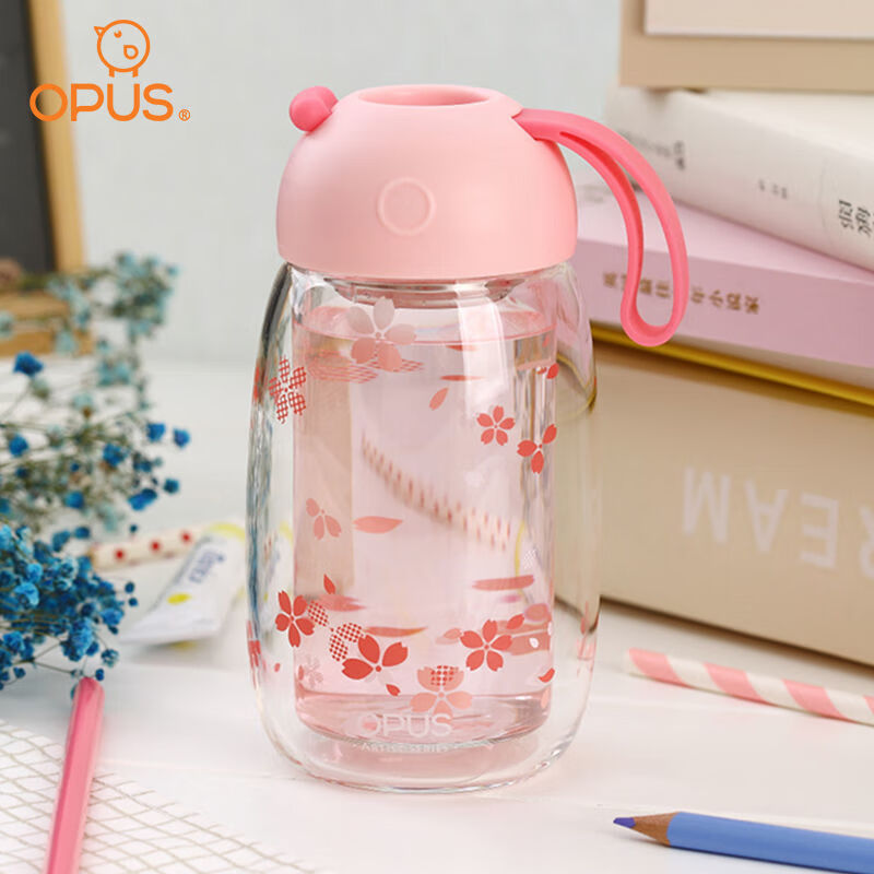 OPUS 双层小Q玻璃杯 230ML樱花 - OPUS