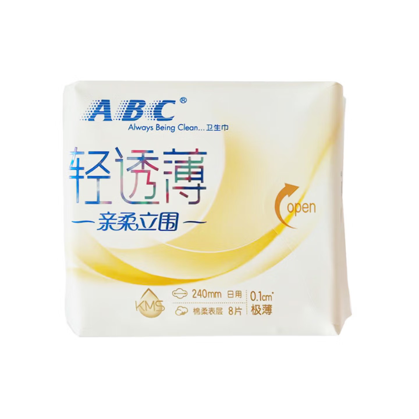 ABC K83亲柔立围日用超极薄绵柔卫生巾 - ABC