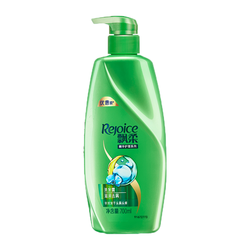 飘柔(Rejoice)滋润去屑洗发露优惠装(9638)700ml