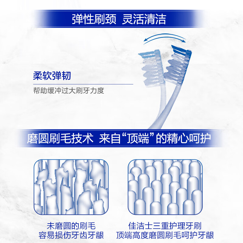 佳洁士(Crest)三重护理牙刷 - 宝洁-佳洁士(Crest)