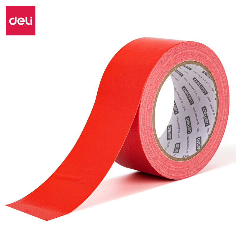 得力(deli)52002(红色)布基胶带48mm*20m*230μm(红)(1卷/热缩) - 得力(deli)