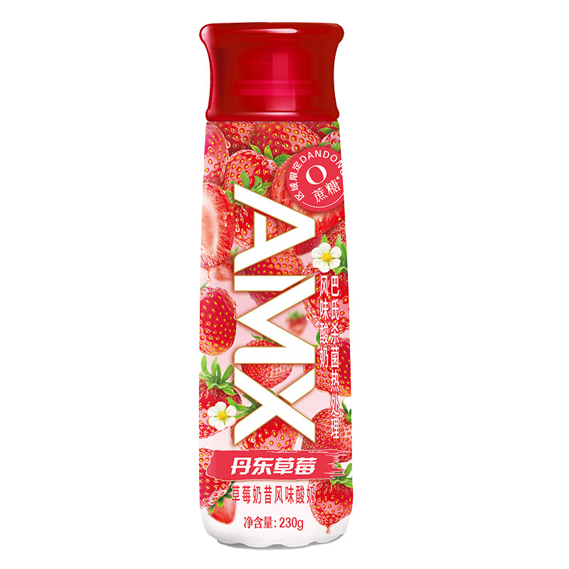 伊利安慕希AMX系列丹东草莓0蔗糖230ml*10 - 伊利