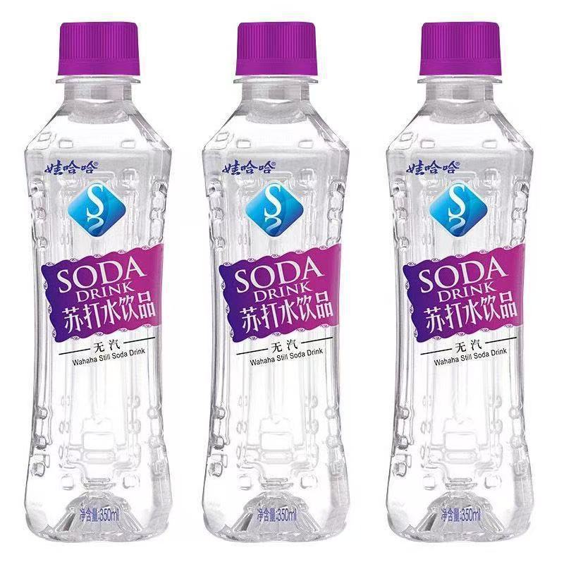 娃哈哈 无汽弱碱性苏打水饮料 350ml*12瓶/箱(新老包装随机发货) - 娃哈哈