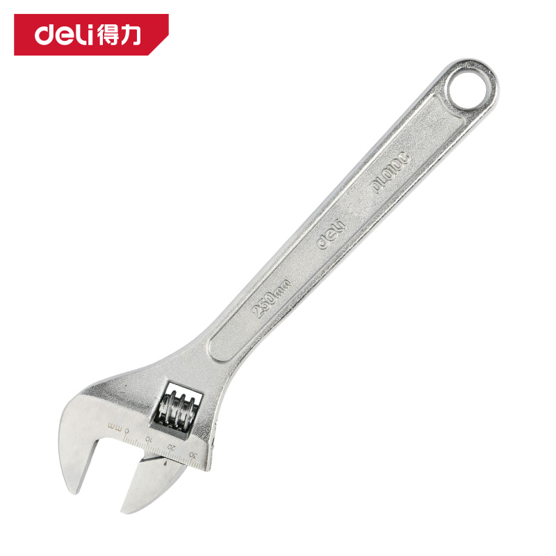 得力工具DL010C活扳手基础款10寸(银)(把) - 得力工具