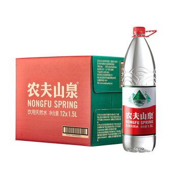 农夫山泉(NONGFU SPRING)天然饮用水1.5L*12瓶(纸箱装) - 农夫山泉(NONGFU+SPRING)