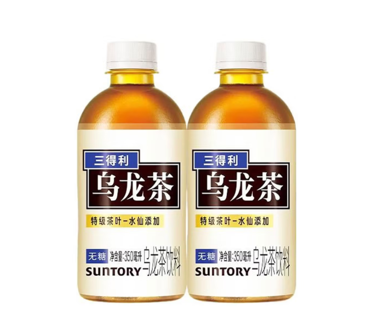 三得利无糖乌龙茶0脂0能量0糖350ML*24瓶
