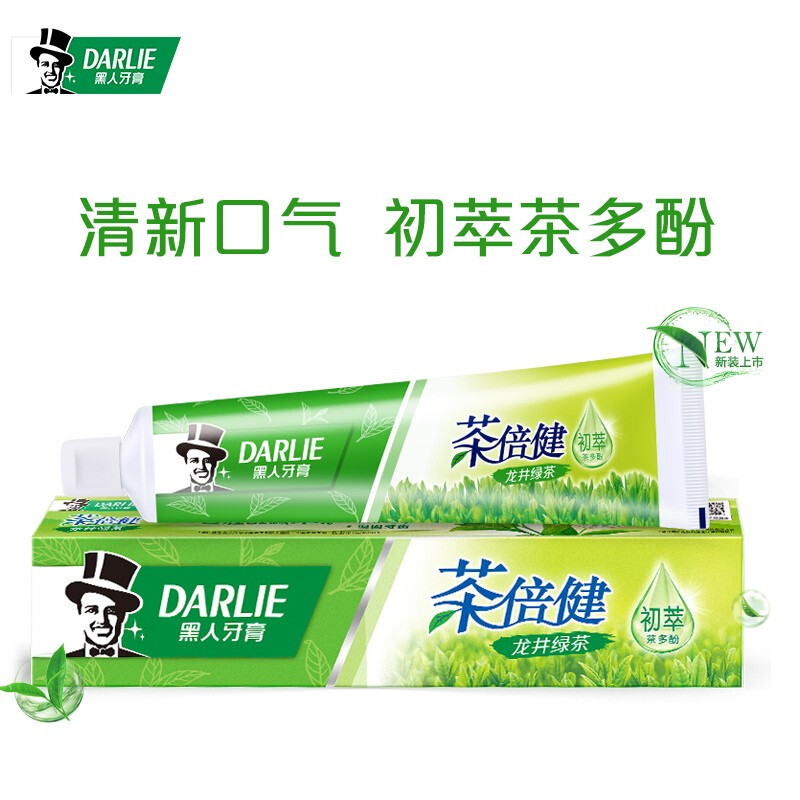 好来(DARLIE)茶倍健龙井绿茶牙膏190g