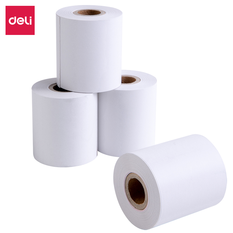 得力(deli)11721塞纳河热敏收银纸57mm*50mm*17m(白)(4卷/筒)