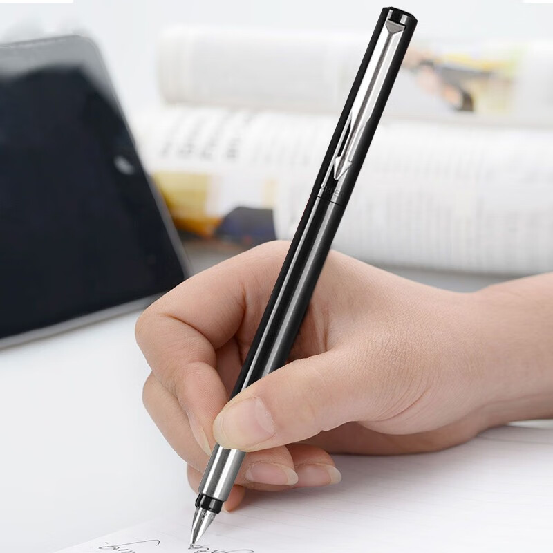 派克(PARKER)威雅黑色胶杆墨水笔