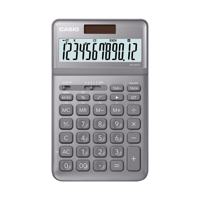 卡西欧(CASIO)JW-200SC-GY计算器