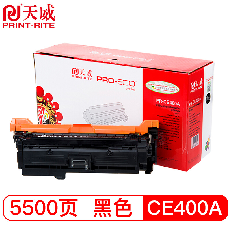 天威(PrintRite)HP-M551(CE400A)(黑色)硒鼓带片TRHE38BPEJ