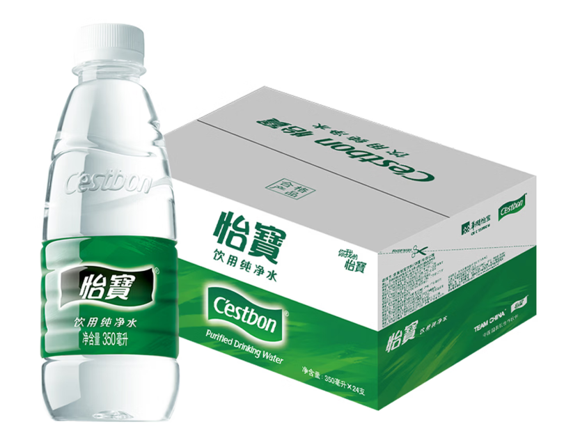 怡宝 饮用纯净水400ML*24瓶 - 怡宝