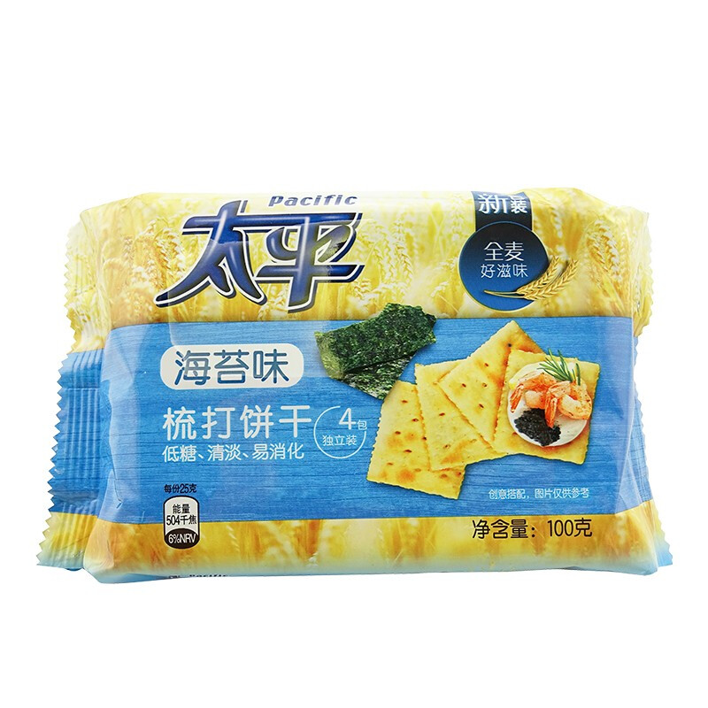 太平(Pacific)苏打饼干 海苔味100g