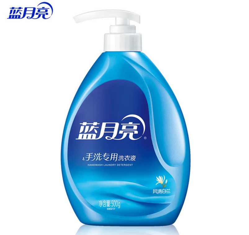 蓝月亮 500g(瓶)风清白兰手洗洗衣液 - 蓝月亮