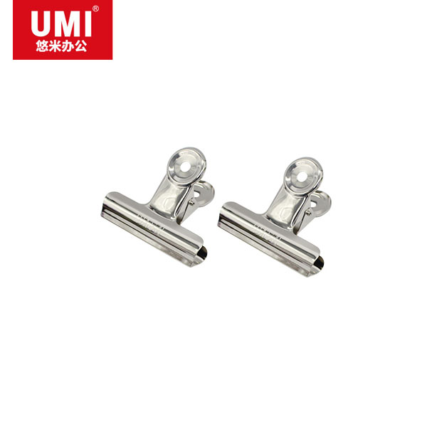 WHQX-悠米(UMI)4# (38mm)圆形铁票夹(OPP袋装) B09304S 银