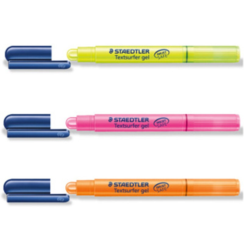 施德楼(STAEDTLER)264-1(黄)旋转式啫喱荧光笔