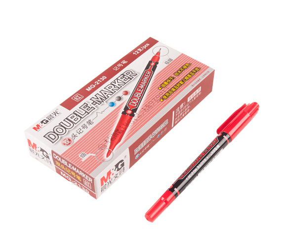 晨光(M&amp;amp;G)MG2130C(红)双头记号笔