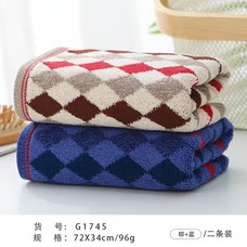 金号 G1745 72*34cm 花式线提缎格子 毛巾 (计价单位:条)