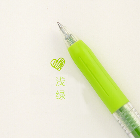 斑马(ZEBRA)JJ15-LG(草绿)彩色按动中性笔0.5mmm