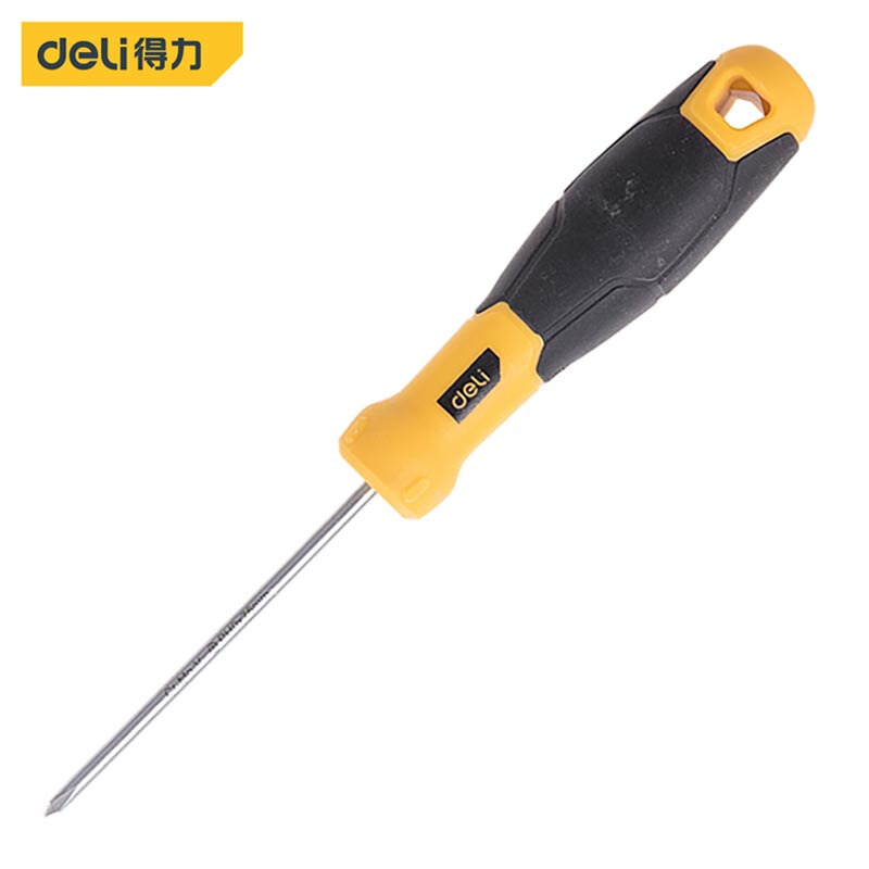 得力工具DL636125鱼雷柄十字螺丝批PH2x125mmSUP11(黄)(把)