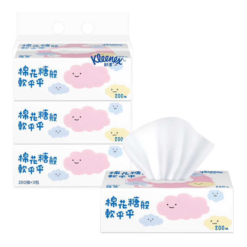 民用-舒洁(Kleenex)2107-60卡通抽纸-200抽