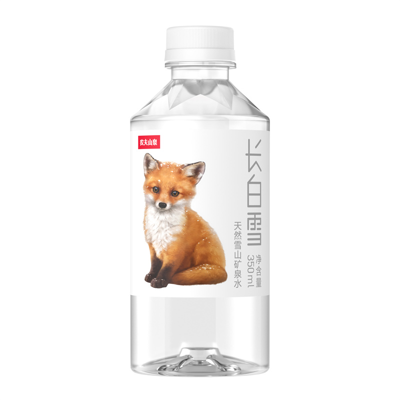 农夫山泉(NONGFU SPRING)长白雪天然雪山矿泉水350ML*24瓶 纸箱装