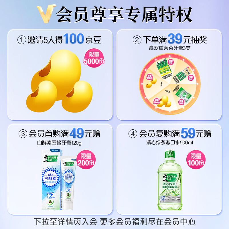 好来(DARLIE)儿童牙刷(AF2Y)可爱宝贝兔