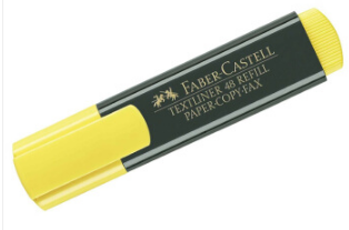 辉柏嘉(Faber-castell)154807(黄色)荧光笔