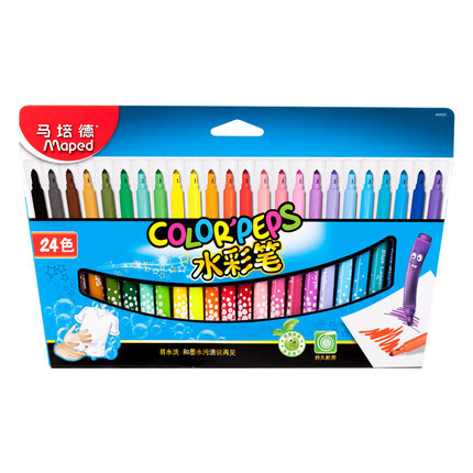 马培德(Maped)845022CH(24色)24色盒装水彩笔