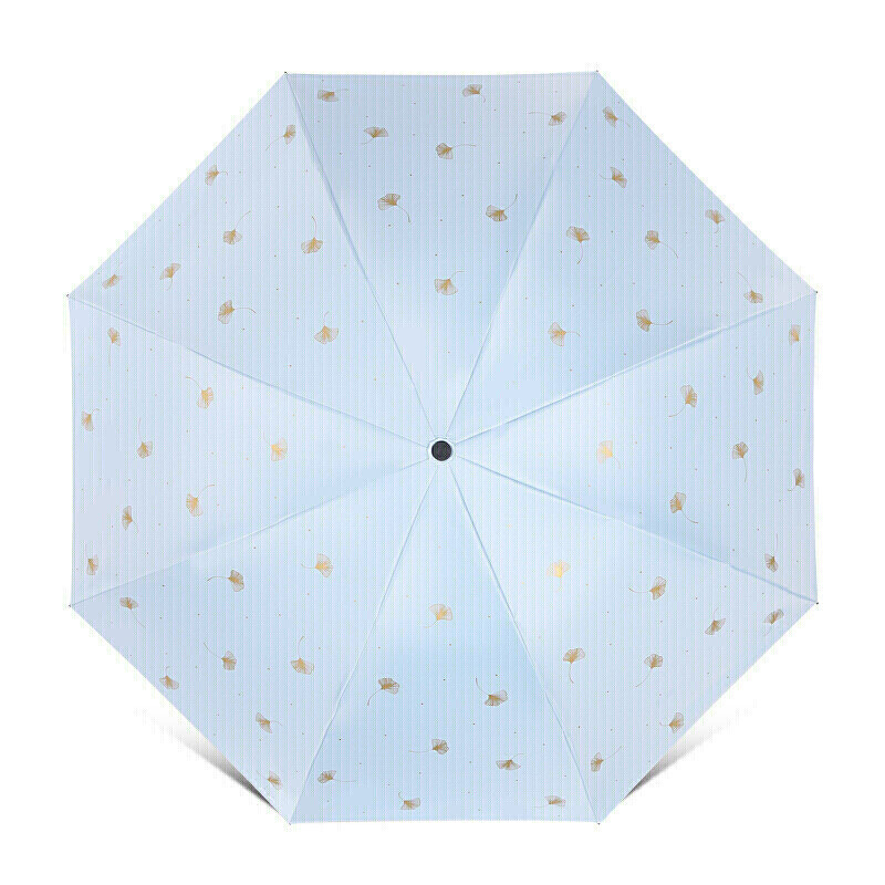 天堂伞 三折晴雨伞33631E银杏飞舞