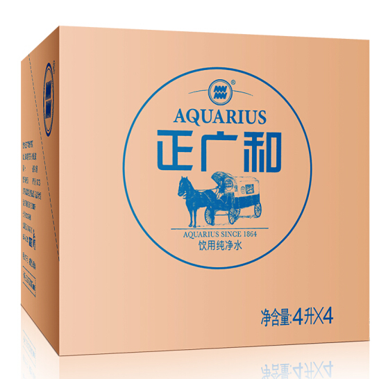 正广和 饮用纯净水4L*4瓶