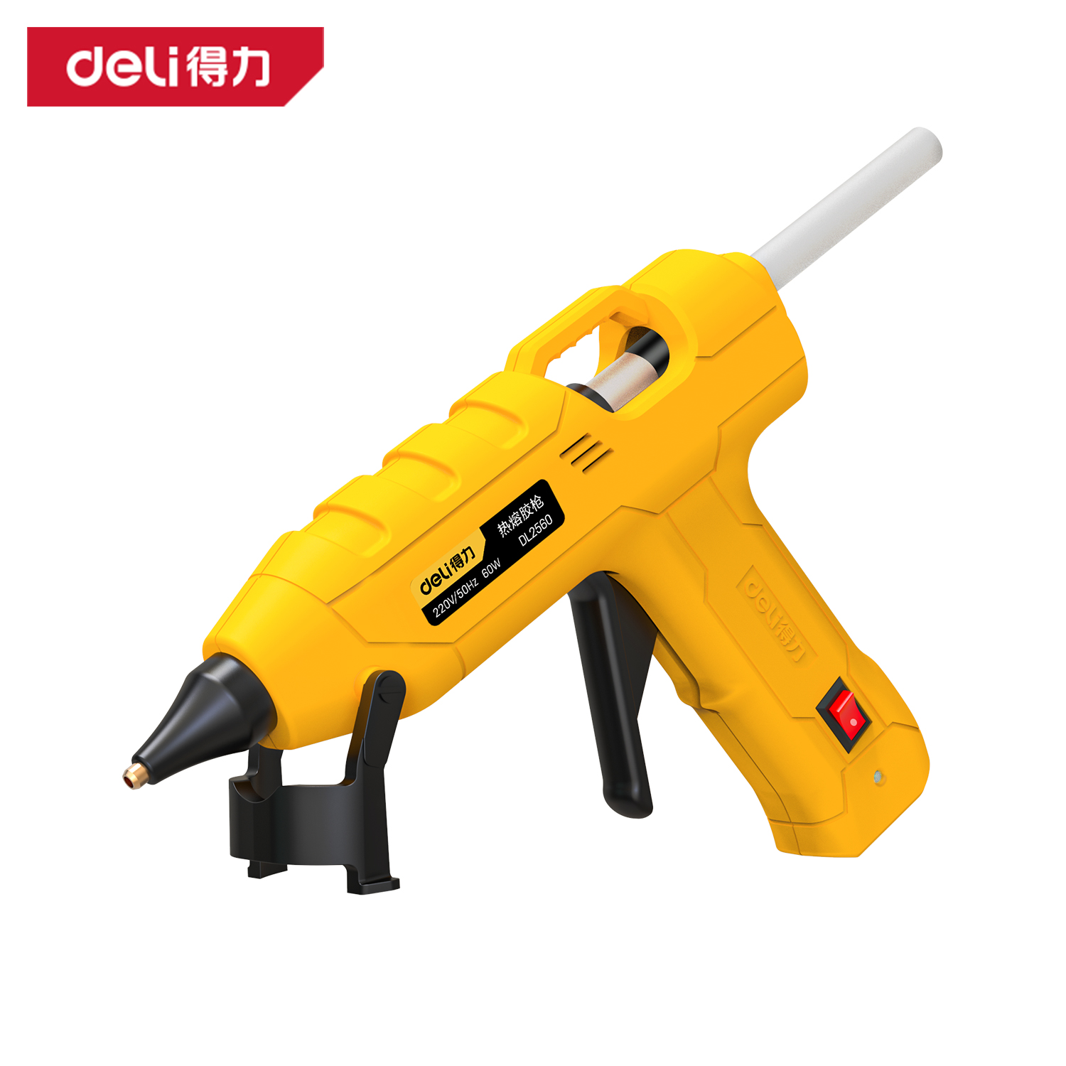 得力工具DL2560热熔胶枪60W(黄)(把)