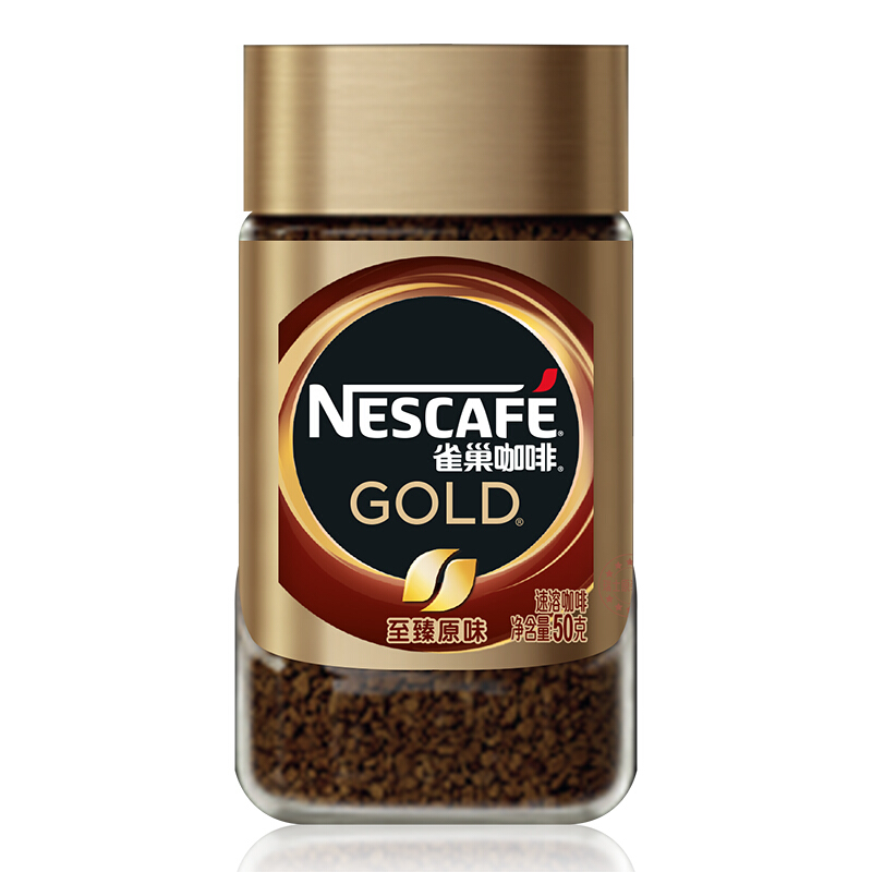 雀巢(Nestle)金牌咖啡至臻原味咖啡豆微研磨 12x50g
