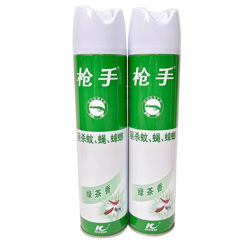 枪手(GUNNER)杀虫气雾剂绿茶香600ml
