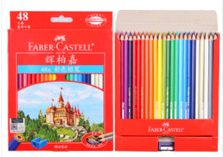 辉柏嘉(Faber-castell)115748(48色)城堡系列彩色铅笔盒装