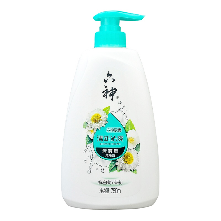 六神 清新沁爽沐浴露(杭白菊+茉莉)750ml