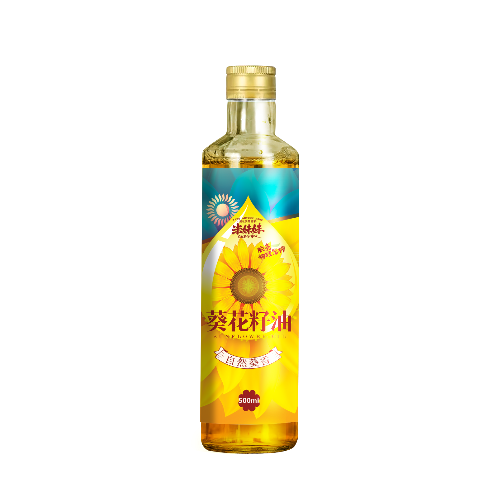 米妹妹葵花籽油500mL - 米妹妹
