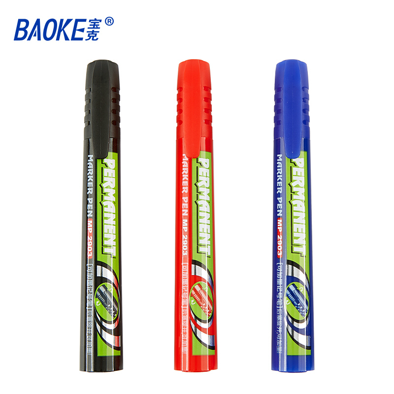 宝克(BAOKE)MP-2903A(黑色)可加墨记号笔2.0mm