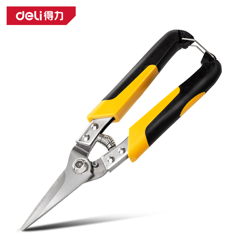 得力工具DL351008直头龙骨剪8.5寸(黄)(把)