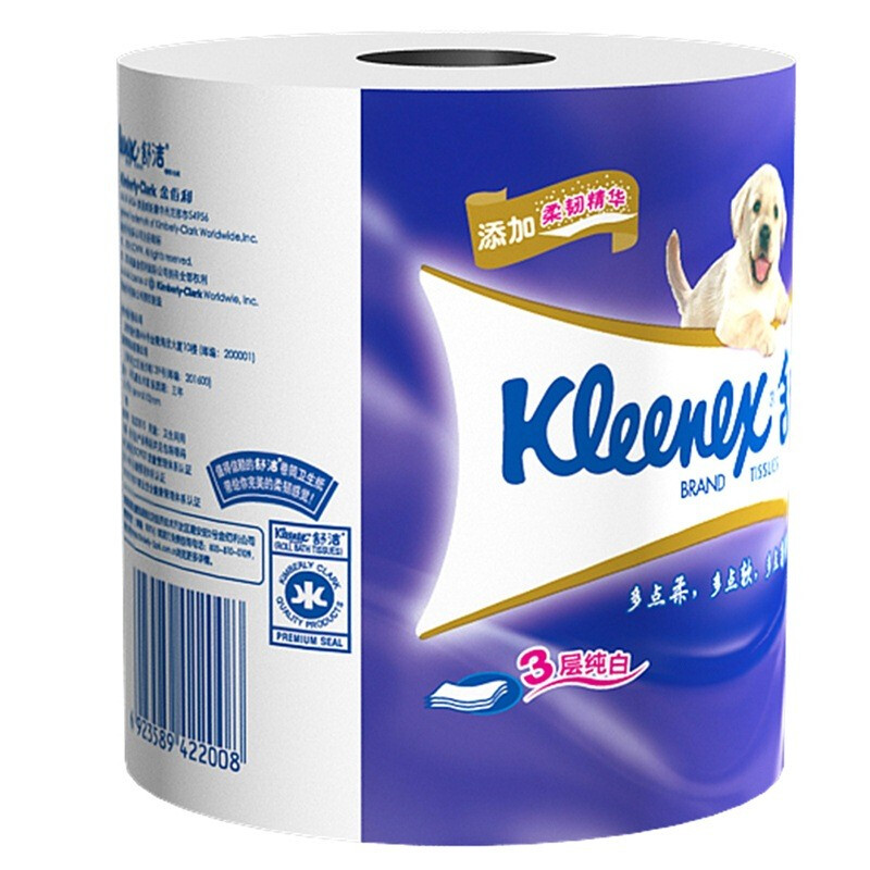 民用-舒洁(Kleenex)2216-15/2216-25柔韧3层卷纸-210节