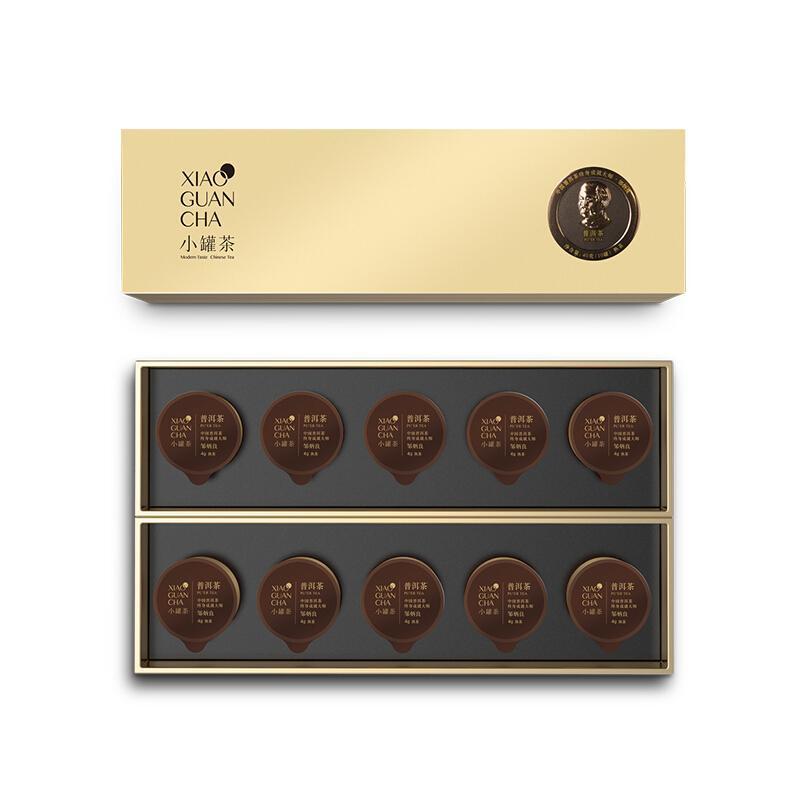 小罐茶 金罐普洱茶(10罐装)40g