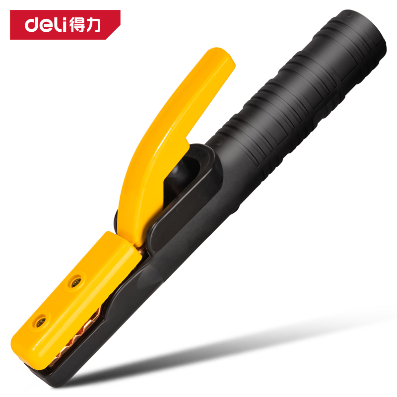 得力工具DL23800A专业级电焊钳600-800A(黄)(把)