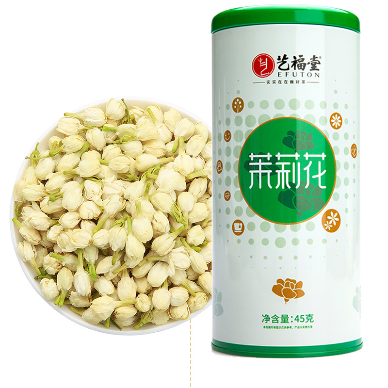 艺福堂 花草茶茉莉花45g/罐
