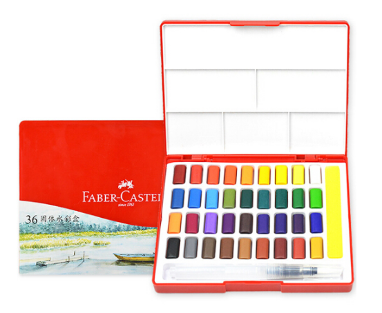 辉柏嘉(Faber-castell)576024(24色)固体水彩