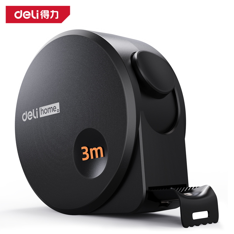 得力工具HT8316_home系列钢卷尺3mx16mm(黑)(把)