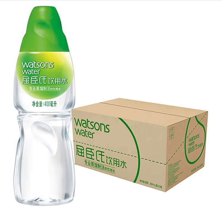 屈臣氏饮用蒸馏水400ml*24瓶